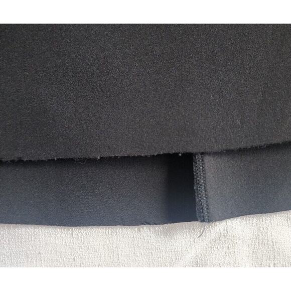 Bebe Black Neoprene Deep Vee V-neck maxi Mermaid Formal evening gown Dress XS - Picture 14 of 16